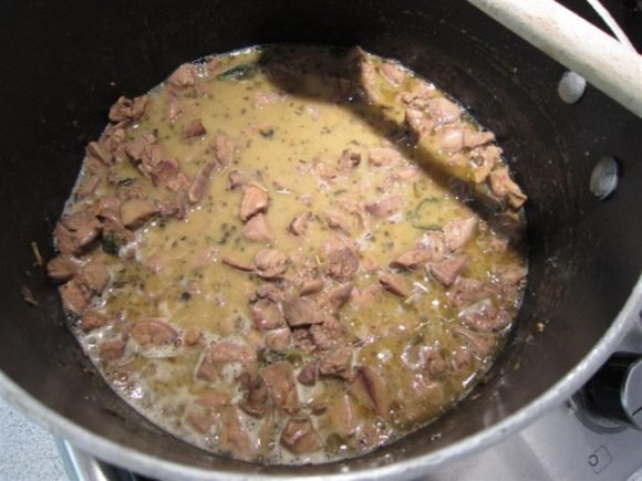 Chicken liver risotto