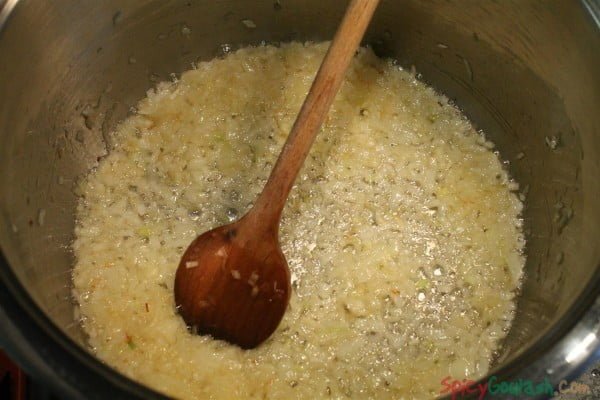 Sautee onions