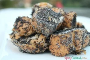 Poppy seed bread pudding