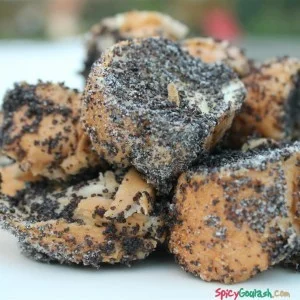 Poppy seed bread pudding