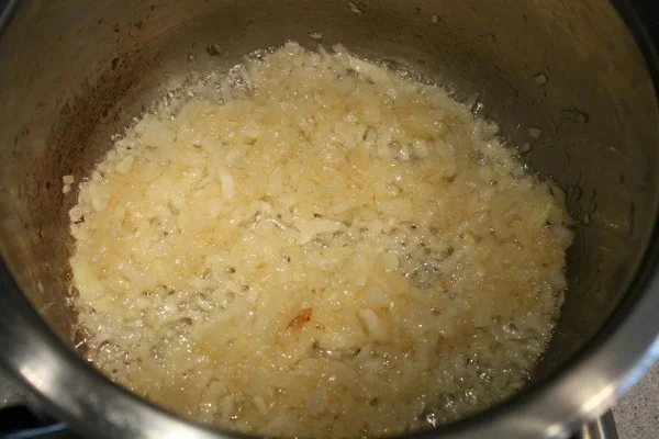 Sautée the onions