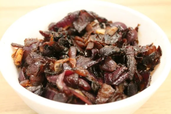 Caramelized red-onions