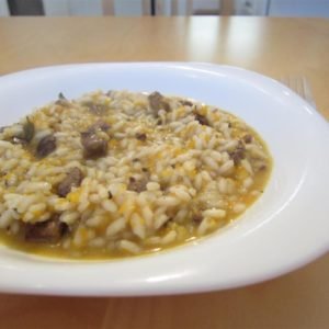 Chicken liver risotto