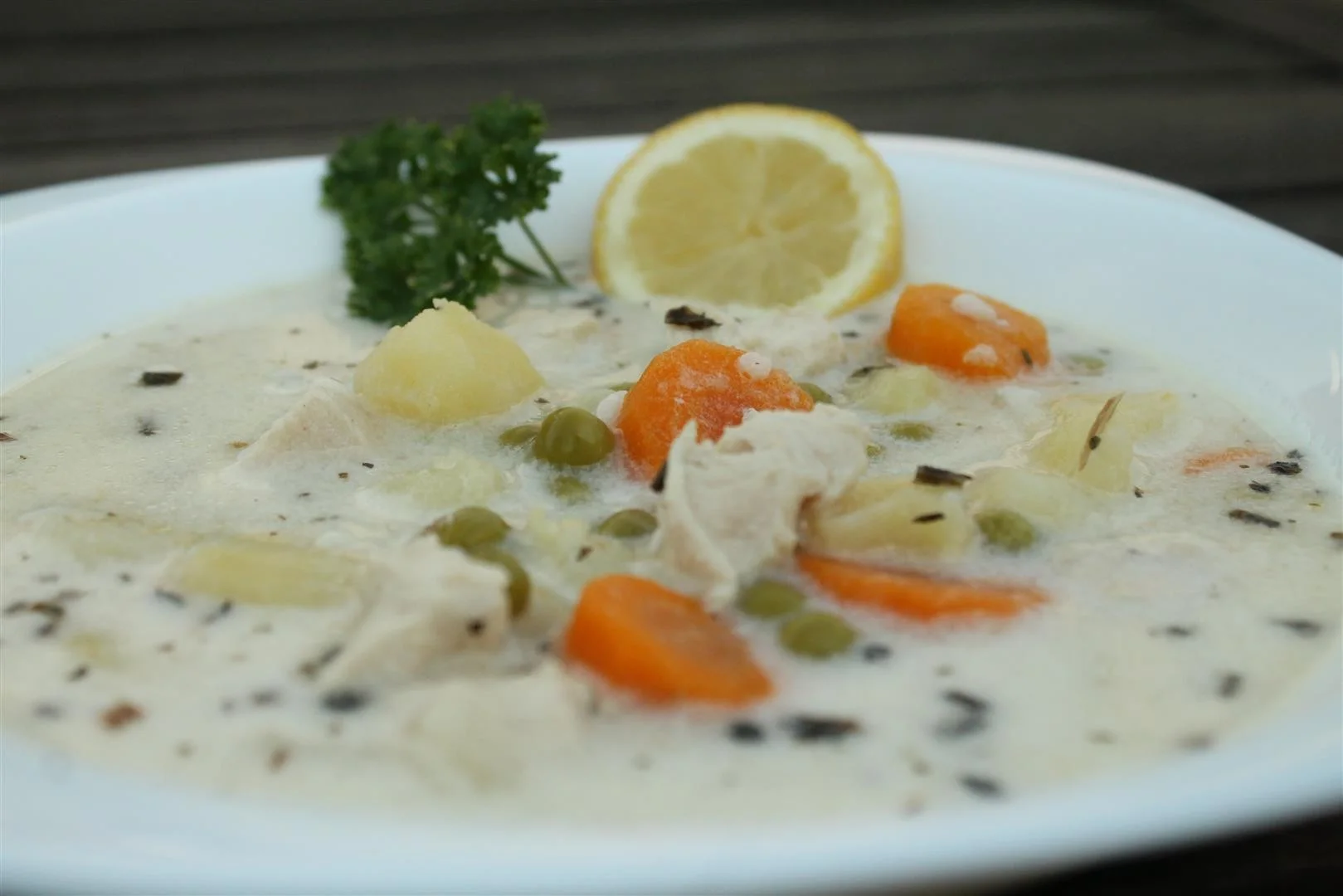 Chicken tarragon soup