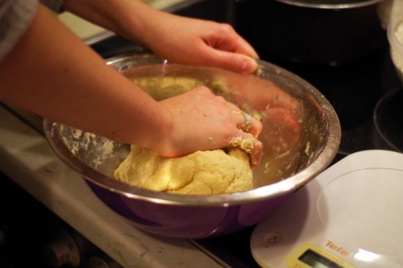 Gerbeaud cake recipe 5 - kneading the dough