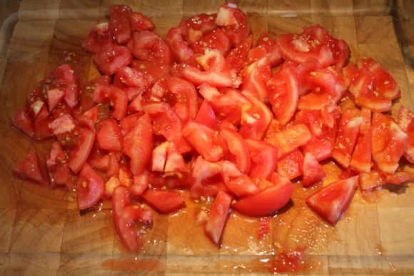 Lecso recipe 4 - Diced tomatoes