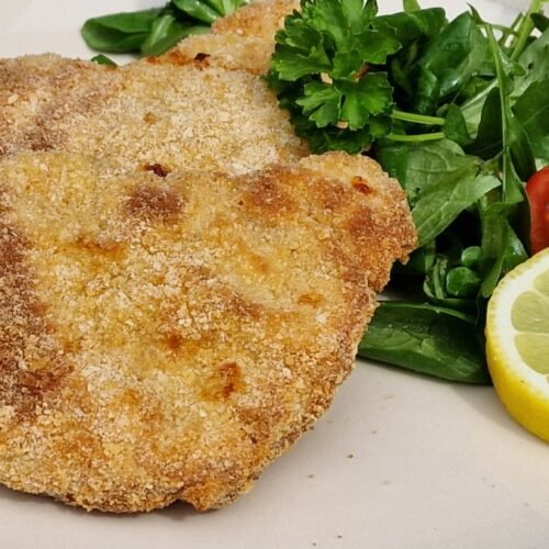 Pork schnitzel in air fryer